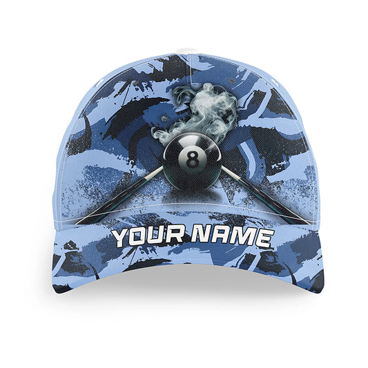 Personalized 8 Ball Pool Smoke Billiard Caps For Player, Top Hats Billiard Snooker Baseball Cap TDM1966