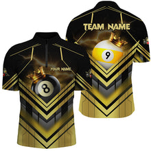 Load image into Gallery viewer, Personalized Billiard 8 Ball &amp; 9 Ball Crown 3D Shirts For Men, Best Billiard Team Jerseys Attire TDM1807