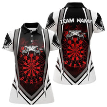 Load image into Gallery viewer, Personalized Black White Cobra Snake Dart Shirts For Women Custom Team Outfit Darts Jerseys | Red TDM3586
