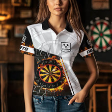 Load image into Gallery viewer, Personalized Dartboard Fire Break Glass Dart Shirts For Women Darts Jerseys TDM3607