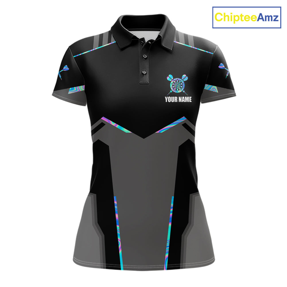 Personalized Holographic Darts Jersey Custom Darts Shirt For Women Team Polo & Quarter Zip Shirt TDM6126
