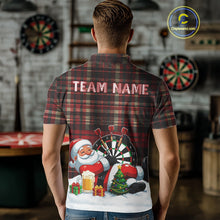 Load image into Gallery viewer, Funny Christmas Santa Mens Dart Shirts Custom Xmas Dart Jersey, Gifts For Dart Players TDM5130
