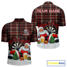 Load image into Gallery viewer, Funny Christmas Santa Mens Dart Shirts Custom Xmas Dart Jersey, Gifts For Dart Players TDM5130