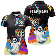 Load image into Gallery viewer, Colorful Dartboard Funny Ghostly Custom Halloween Darts Shirt For Women Halloween Darts Gifts TDM2655