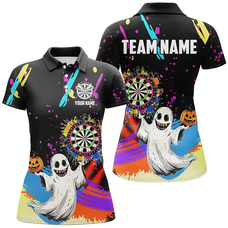 Colorful Dartboard Funny Ghostly Custom Halloween Darts Shirt For Women Halloween Darts Gifts TDM2655