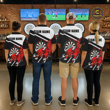 Load image into Gallery viewer, Personalized Bull Darts Jersey For Men Custom Darts Team Shirt Polo &amp; Quarter Zip | Red TDM6236