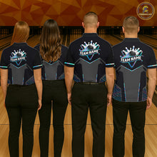Load image into Gallery viewer, Personalized Holographic Bowling Jersey For Men Custom Bowling Team Shirts Polo &amp; Quarter Zip TDM6118