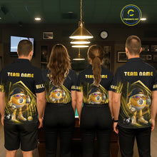 Load image into Gallery viewer, Yellow Funny 9 Ball Billiard Shirt For Women Custom Pool Team Shirt, Billiard Jersey Polo &amp; 1/4 Zip TDM5835