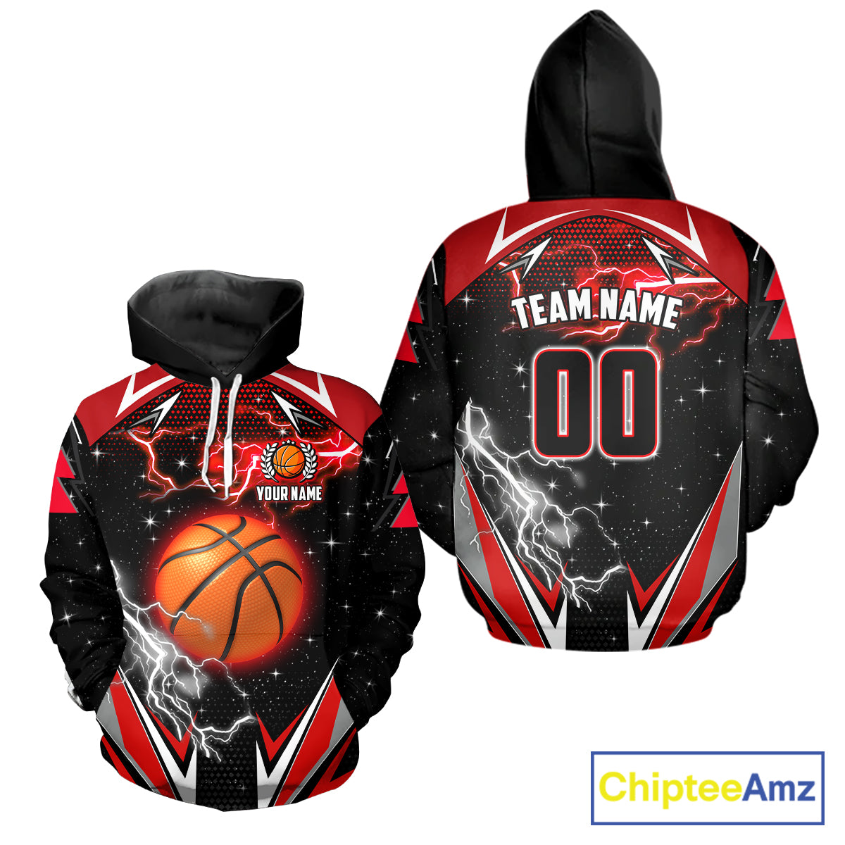 Black And Red Custom Thunder Lightning Basketball Shirt, Best Basketball Jerseys Uniform TDM5671