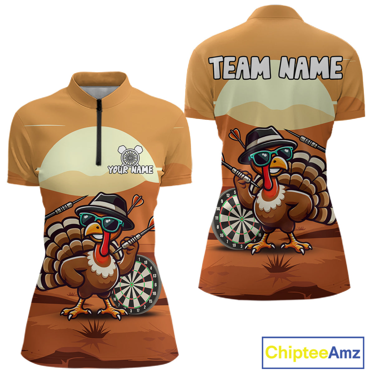 Funny Turkey Darts Shirt For Women Custom Thanksgiving Shirts For Darts Lover, Darts Team Jersey TDM4818