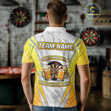 Load image into Gallery viewer, Darts And Beer That&#39;s Why I&#39;m Here Custom Grunge Dart Shirt For Men, Drinking Darts Jerseys |White TDM4233