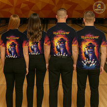 Load image into Gallery viewer, Personalized Vintage Funny Cat Bowling Shirt For Women Custom Bowling Jersey Team Polo &amp; 1/4 Zip TDM5861