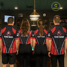 Load image into Gallery viewer, Red Wings 8 Ball Pool Team Shirts Women's Billiard Polo &amp; 1/4-Zip Personalized Billiard Gifts NYN2399