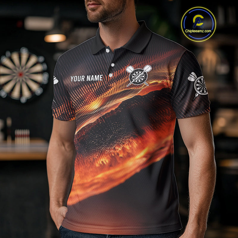 Persionalized Flame Dart Boards 3D Dart Shirt For Men, Dart Team Jerseys NYN0097