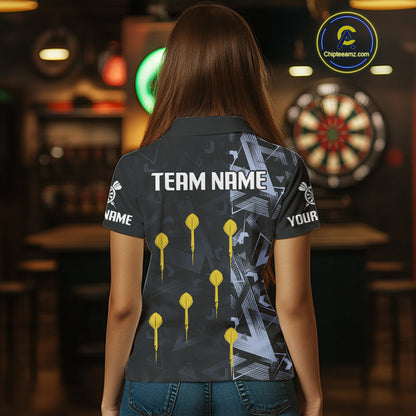 Persionalized Abstract Pattern Dart Arrows Dart Shirt For Women, Dart Team Jerseys NYN0107