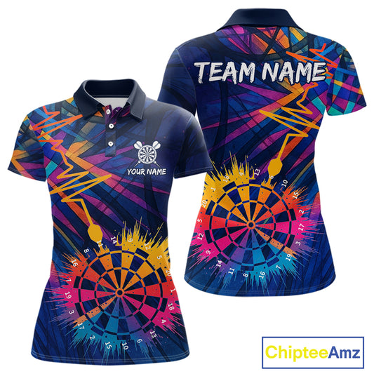 Custom Rainbow Dartboard Dart Men Women Shirt Colorful Vibrant Dart Jerseys NYN1614
