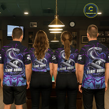 Load image into Gallery viewer, Dripping Cobra 8 Ball Pool Team Shirt Personalized Women Billiard Polo &amp; 1/4-Zip Attire Gifts NYN2418