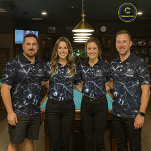 Load image into Gallery viewer, Multi-Panther Funny Glass Crack 8 Ball Pool Polo &amp; 1/4-Zip Team Shirt For Women Custom Billiards Ball Apparel NYN2464