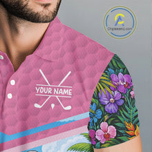 Load image into Gallery viewer, Tropical Funny Parrot Polo Golf Shirts For Men Custom Parrot Golf Team Attire For Golfers NYN3059