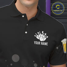 Load image into Gallery viewer, Personalized Beer Runner Funny Bowling Team Shirts For Men Bowling Polo &amp; 1/4-Zip Jersey NYN2724