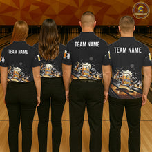Load image into Gallery viewer, Personalized Beer Runner Funny Bowling Team Shirts For Women Bowling Polo &amp; 1/4-Zip Jersey NYN2724