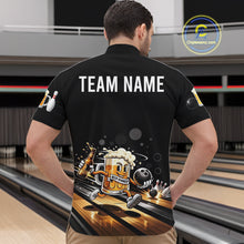 Load image into Gallery viewer, Personalized Beer Runner Funny Bowling Team Shirts For Men Bowling Polo &amp; 1/4-Zip Jersey NYN2724