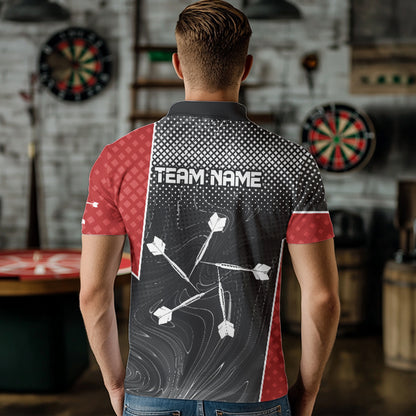 White Dart Arrow Custom Hexagon Dart Shirts For Men, Dart Team Jerseys NYN0018