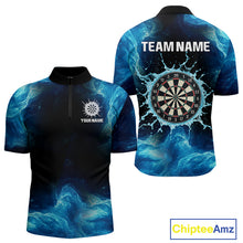 Load image into Gallery viewer, Dripping Water Dartboard Darts Shirt For Men - Name Personalization Darts Jersey NYN0348
