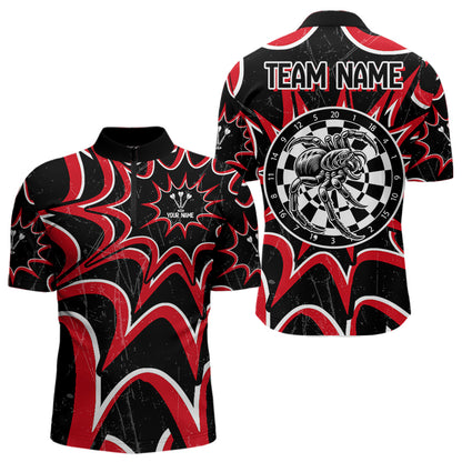 White And Black Dartboards Custom Spider Dart Shirts For Men, Dart Jerseys NYN0022