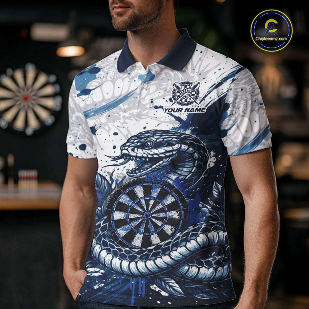 Red & Grey Smokes Dartboard Custom Men Darts Polo Shirts Grunge Dart League Jerseys NYN2279
