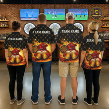 Load image into Gallery viewer, Bull &amp; Cheer Beers Dartboard Custom Funny Darts Quarter-Zip Shirts Men Dart Team Jerseys | Black NYN2272