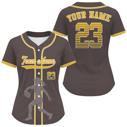 Blue And Grey Baseball Jersey For Women Custom Human Playing Youth Baseball Shirt NYN0823