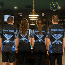 Load image into Gallery viewer, Colorful Paint Ball 8 Billiard Jerseys For Women Custom Blue Billiard Balls Pool Jersey NYN2317