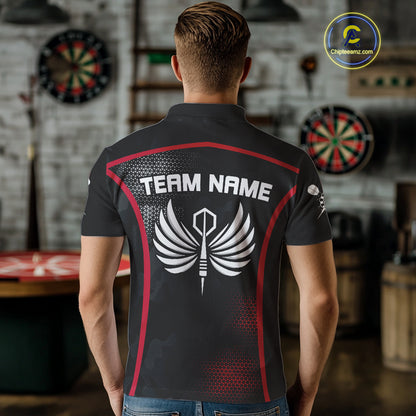 Custom Wings Dart Arrow Triangles Halftone Dart Shirts For Men, Dart Team Jerseys NYN0080