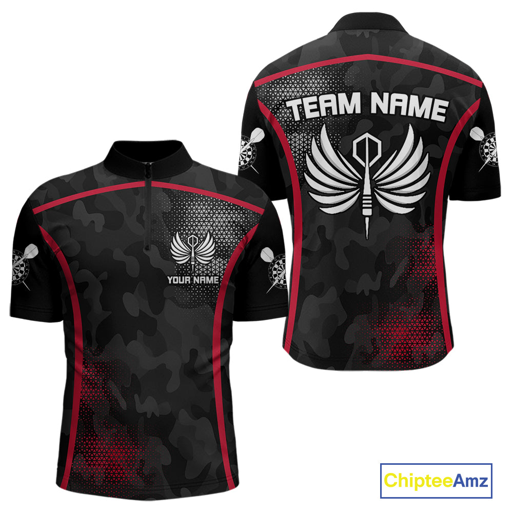 Custom Wings Dart Arrow Triangles Halftone Dart Shirts For Men, Dart Team Jerseys NYN0080