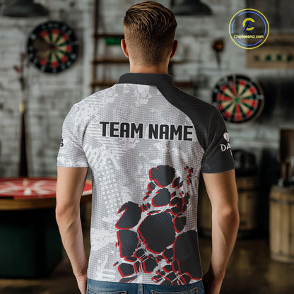 Skull Dart Boards Custom Multi-Color Dart Shirt For Men, Dart Team Jerseys NYN0095