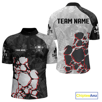 Skull Dart Boards Custom Multi-Color Dart Shirt For Men, Dart Team Jerseys NYN0095