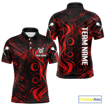Grunge Style Dart Arrows Custom Red Dart Shirt For Men, Dart Team Jerseys NYN0103