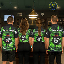 Load image into Gallery viewer, Funny Patrick Day 8 Ball Pool Women's Billiard Polo &amp; 1/4 Zip Shirt Custom Shamrock Billiard Attire NYN2479