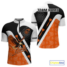 Load image into Gallery viewer, Custom Darts Board Orange Flying - Eagles Dart Shirts For Men, Dart Team Jerseys NYN0062