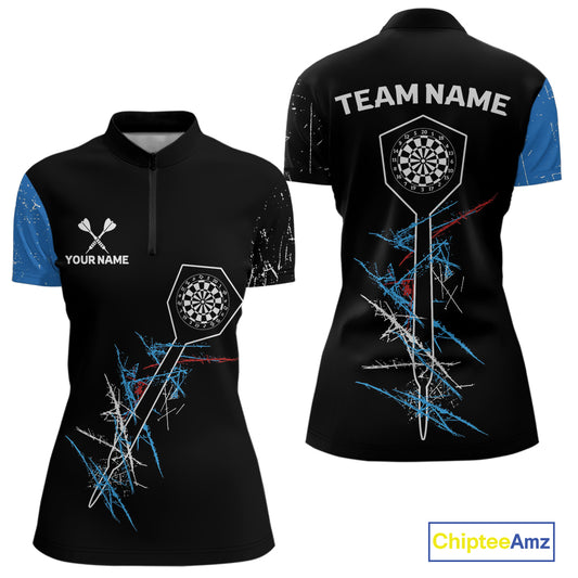 Dart Arrow Scratches Effect Custom Dart Shirt For Women, Dart Team Jerseys NYN0215
