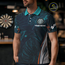 Load image into Gallery viewer, Grinning Demon Dartboard Men's Darts Shirt - Custom Tropical Team Shirt For Players NYN0433