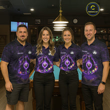 Load image into Gallery viewer, Grunge Grim Reaper Billiard Pool Women Billiard Shirts Custom Flame 8 Ball Pool Billiard Team Jerseys NYN3015