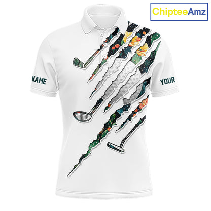 Cactus Pattern Golf Polo Shirt For Men Custom Cactus Golf Team Shirt, Golfer Gifts NYN2855