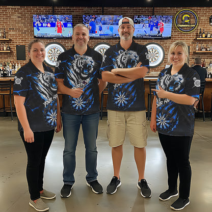 Custom Blue Claws Tiger Dart Shirts For Women Thunder Tiger Dart Team Shirt Darter Clothing Outfits NYN2887