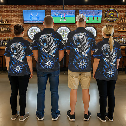 Custom Blue Claws Tiger Dart Shirts For Women Thunder Tiger Dart Team Shirt Darter Clothing Outfits NYN2887