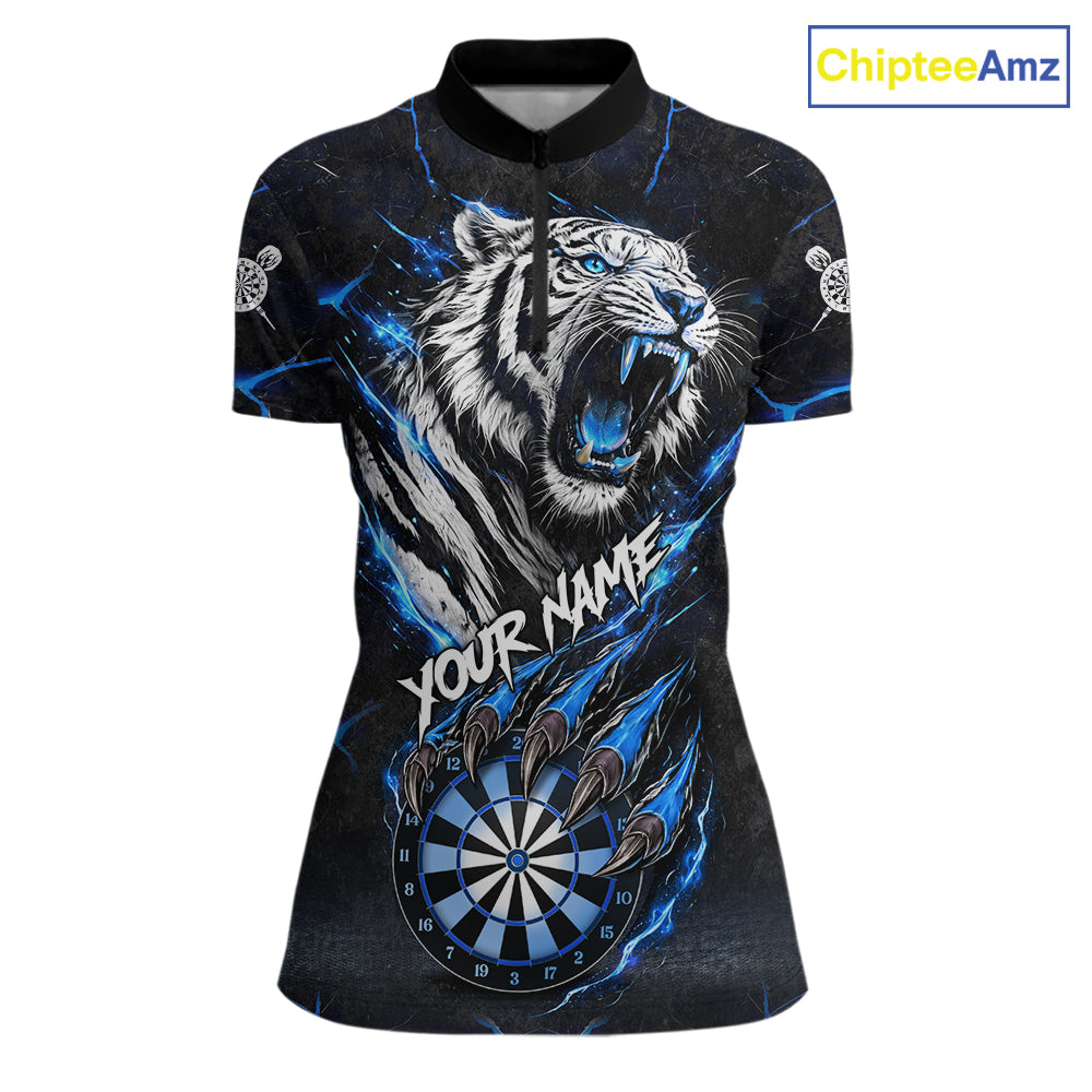 Custom Blue Claws Tiger Dart Shirts For Women Thunder Tiger Dart Team Shirt Darter Clothing Outfits NYN2887
