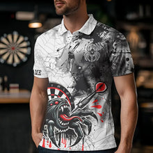 Load image into Gallery viewer, Personalized Dripping Black And Red Spider Dart Shirts For Men, Custom Dart Jerseys NYN0009