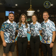 Load image into Gallery viewer, Personalized Wolf Claws 8 Ball Billiard Pool Shirt Custom Funny Billiard 3D Team Attire For Men NYN2951