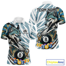 Load image into Gallery viewer, Personalized Wolf Claws 8 Ball Billiard Pool Shirt Custom Funny Billiard 3D Team Attire For Men NYN2951